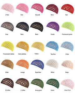 Accessori per capelli in maglia elastica personalizzati in Rayon morbido per capelli con rete da capelli a rete a rete <span class=keywords><strong>Fine</strong></span> Set per capelli con cappuccio Snood per donna uomo