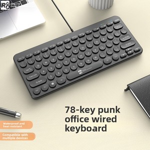 78-Key Mini <strong>Keyboard</strong> Round Button Small Wired USB <strong>Computer</strong> Laptop Portable Office <strong>Use</strong> <strong>Keyboard</strong>