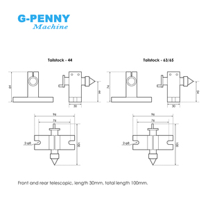 G-Penny 4轴套件，带尾座旋转轴，带Nema17步进电机50/65毫米数控分度头旋转4:1，用于迷你路由器
