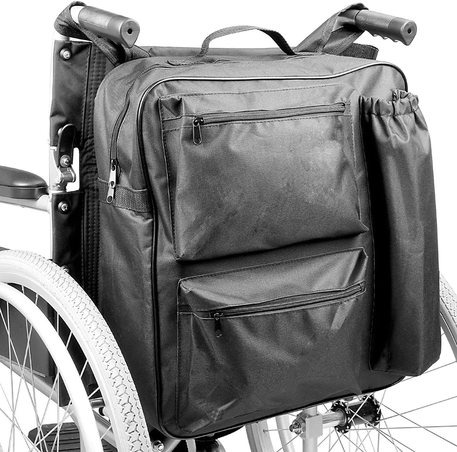 Multifunción silla de ruedas | Scooter de movilidad mochila | Mochila acolchada trasero bolsa de almacenamiento Multi-Bolsillo impermeable