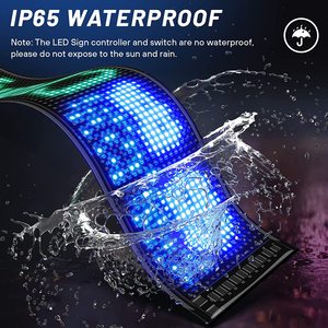 Einzigartige programmier bare LED-Anzeige Matrix Panel RGB Flexible LED-Auto-Schild Installation für Licht anzeige - Product Image 4