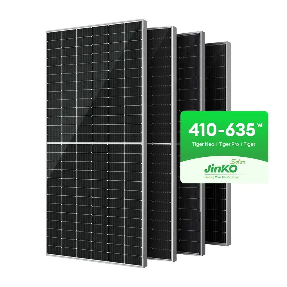 Painéis fotovoltaicos bifaciais Jinko Módulo solar transparente 550W Painéis de energia solar para energia