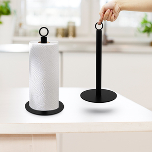 Bán buôn nhà bếp Interdesign giữ giấy vệ sinh bền cuộn giấy vệ sinh Dispenser Countertop đen kim loại giữ khăn giấy - Product Image 5