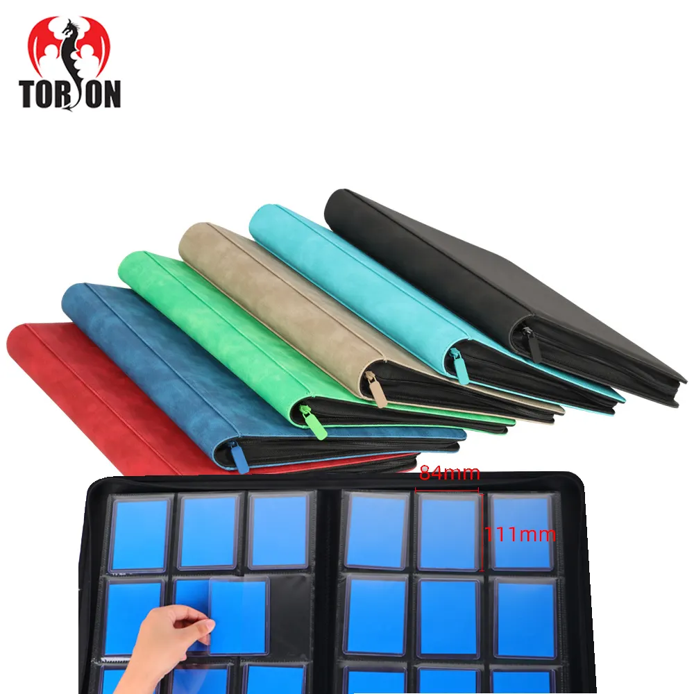 Torson 9 Pocket 252 Panini Soccer Trading Cards Playing Cardsdeck Tcg Leather Mtg2 Games Card Binder Sports Pokmon Cards