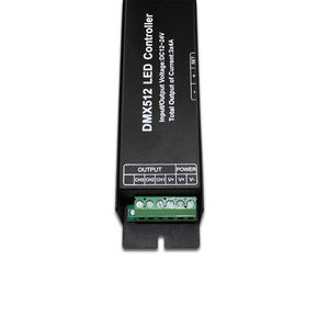 DMX512 3CH Controlador de tira de luz de pantalla digital 5050 RGB RGBW DMX512 3 * 4A Decodificador