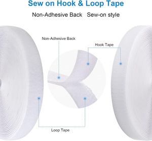 Industrial Strength Nylon <strong>Hook</strong> and <strong>Loop</strong> Tape Sew-On Adhesive Velcro for Cars <strong>Hook</strong> and <strong>Loop</strong> <strong>Strap</strong> for Bags and Garments - Product Image 2