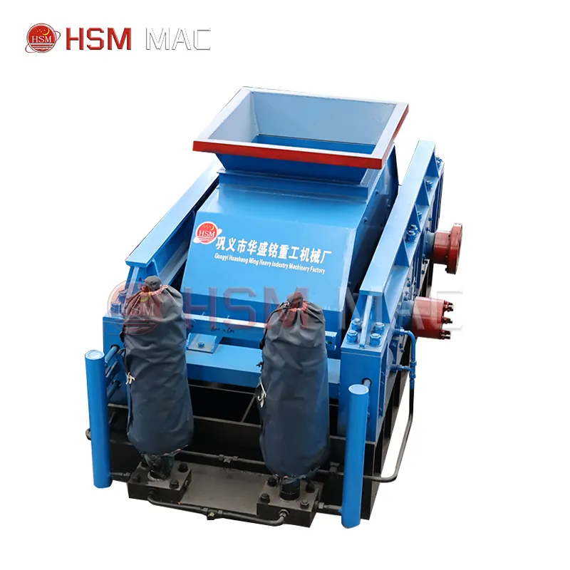 Proveedor famoso de Hsm en China, máquina trituradora de doble rodillo industrial móvil de alta calidad para fábrica de piedra