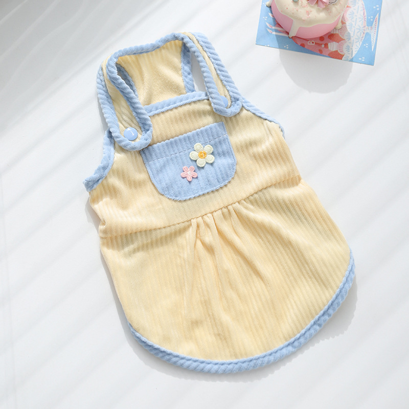 Spring floral overalls - yellow