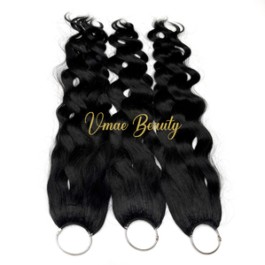 วิกผมดัดลอนธรรมชาติ vmae สำหรับต่อผมชาวอินเดีย - Product Image 3