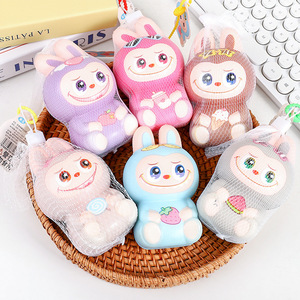 かわいいバブルマートラブブ弾性圧力リリーフ排気スクイーズおもちゃボールラブブ生地スローリバウンドおもちゃ - Product Image 6