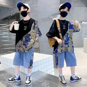 ชุดกีฬาสุดเท่สำหรับเด็กผู้ชายใส่ในฤดูร้อนใส่ในช่วงกลางฤดูใบไม้ร่วงพร้อมกล่องของขวัญสำหรับเด็กทารกอายุรวมกางเกงขาสั้น - Product Image 6