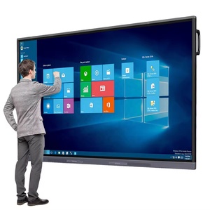 4K Android/Window OPS Tablero inteligente interactivo de 100 pulgadas Pantalla multitáctil Pizarra interactiva Computadora para educación - Product Image 1