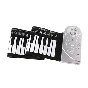 49 Keys Children Beginner Practice <strong>Learning</strong> Silicone Digital Electric Piano <strong>Keyboard</strong> Organ Portable Hand Roll up Piano
