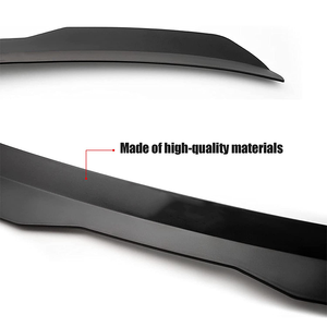 Unversival Spoiler ABS dış arka Spoiler kuyruk bagaj Boot kanat dekorasyon araba Styling tüm arabalar için uygun mat siyah renk - Product Image 3