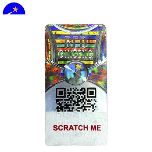 Заводская поставка, 3d Голограмма со штрих-кодом и серийным номером qr-код, этикетки для упаковки логотипа, голограмма, наклейка qr-код - Product Image 2