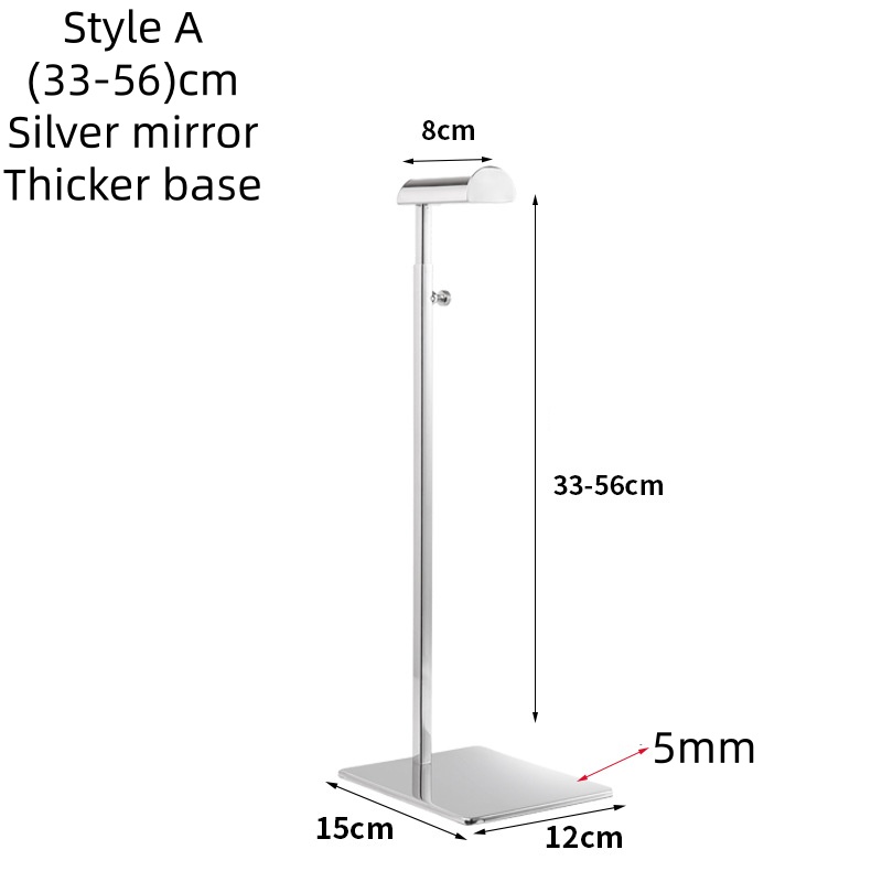 Espejo plateado, A(33-56)cm, base más gruesa