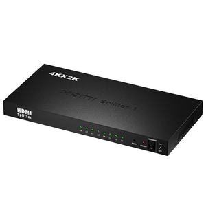 Divisor HDMI 1 entrada 8 salidas Calidad de imagen ultra clara Compatible con salida de video 3D 4K2K Incluye interruptor de alimentación