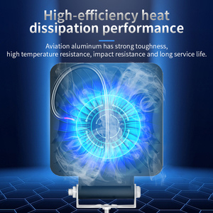 LED 5D正方形ヘッドライト,48W,高輝度トラックトラクター用,ATV UTVボート