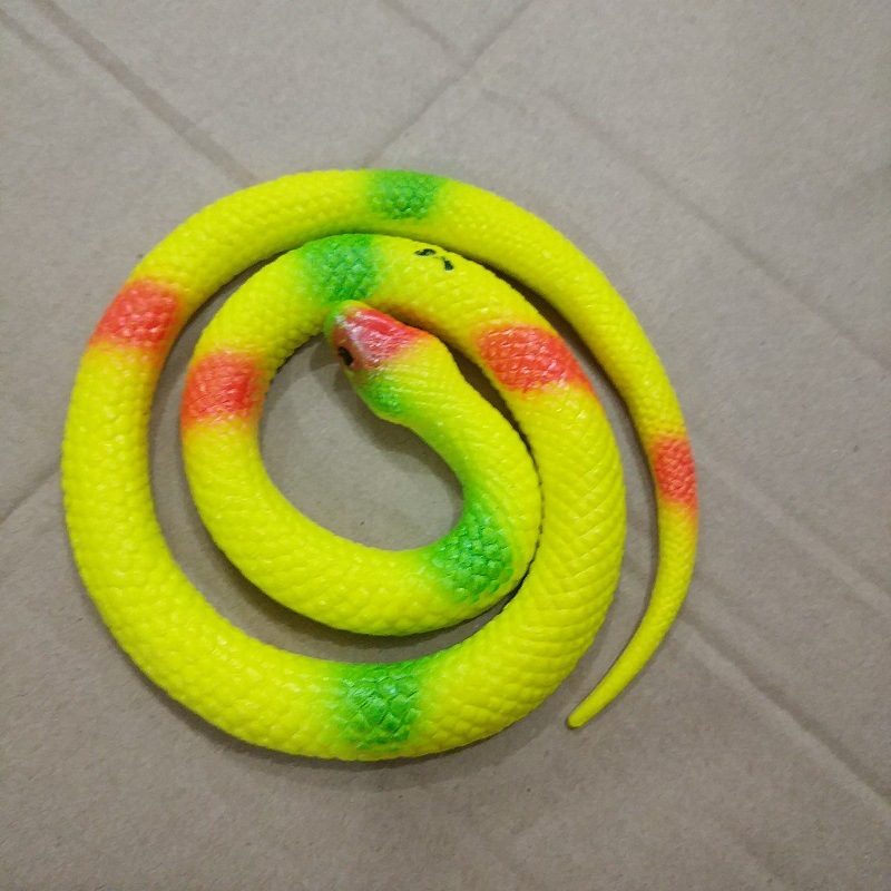 Yellow round-headed snake