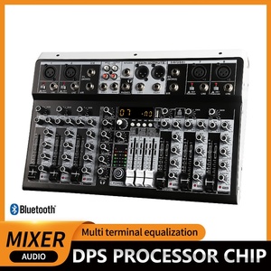 KFKD KP8 มืออาชีพMixer 8 ช่องบลูทูธMixer Reverberation Effectบ้านคาราโอเกะUSB Live Interface Mixer - Product Image 2