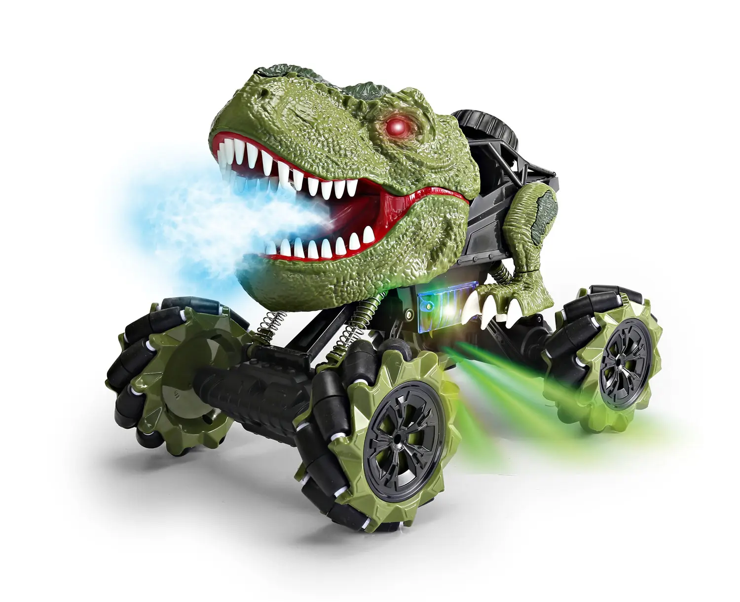 Nuovi giocattoli per auto RC 2.4Ghz 4WD slittamento alla deriva dinosauro nebbia spray fuoristrada RC monster truck acrobatica giocattoli per auto