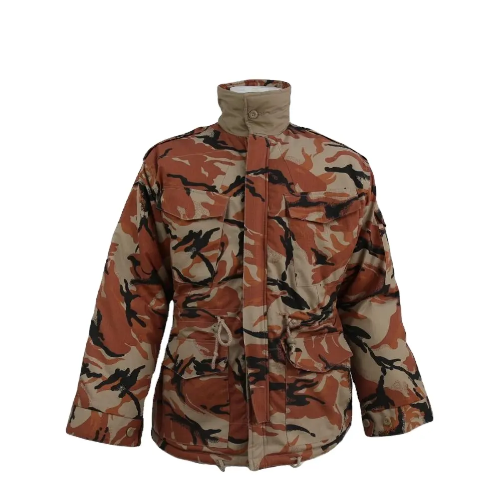 Uniforme táctico camuflaje venta hombres Oem 65 poliéster/35 algodón tela resistente al desgarro M65 chaqueta