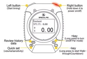 IPSC IDPA USPSA 3GUN lunga durata della batteria per Bluetooth Wireless conto alla rovescia del Timer practicscore IPSC ESS supporto - Product Image 5