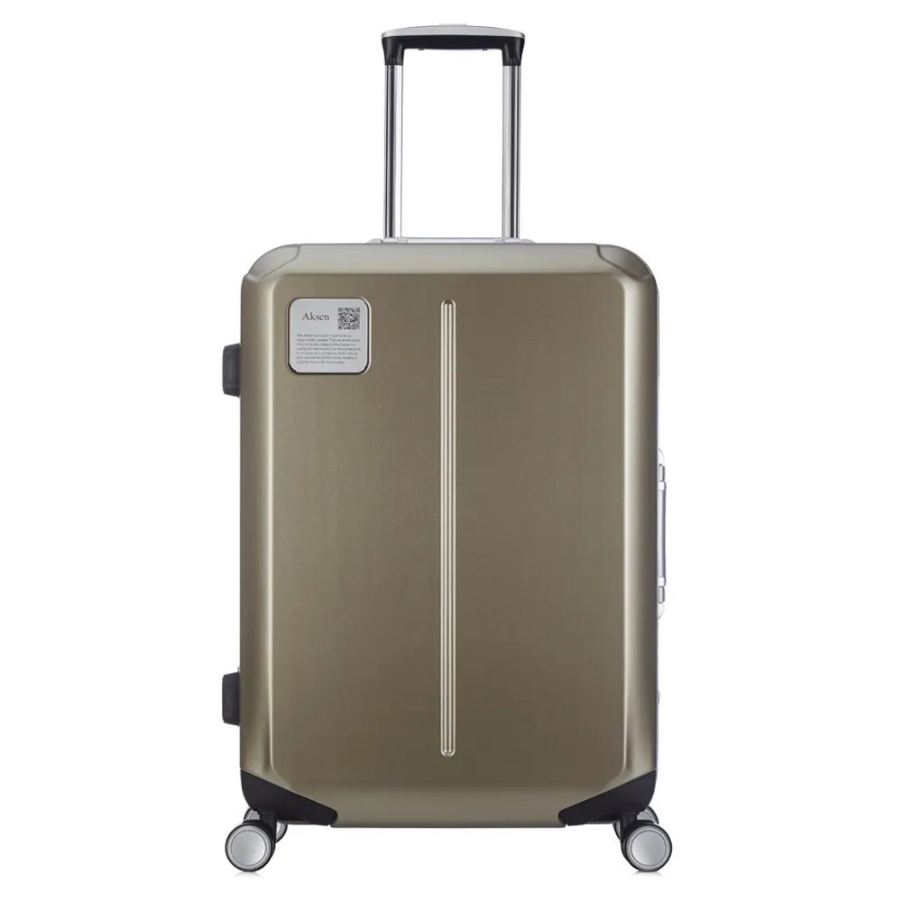 Alüminyum Zipless gül altın arabası sert kabuk seyahat çantaları taşımak bagaj setleri bavul
