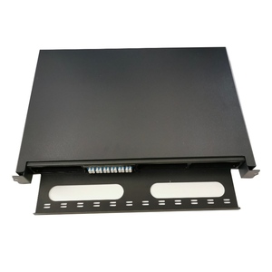 Carcasa de panel deslizante de conexión de fibra óptica 1U de 19 pulgadas, 24 puertos SC, 48 núcleos, LC, 96 núcleos, caja de terminales de alta densidad - Product Image 1