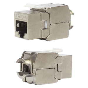 Zinc Alloy Cat6A CAT7 RJ45 Keystone <strong>Adapter</strong> LAN Cable <strong>Network</strong> Extension Inline Coupler Ethernet Communication Modules - Product Image 1