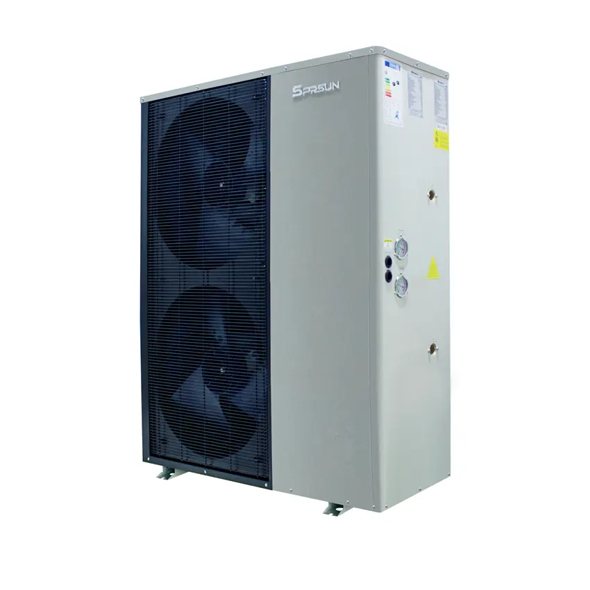SPRSUN Bestseller R32 20KW EVI DC-Wechselrichter-Wärmepumpe mit langer Garantie für Raumheizung/Kühlung/Warmwasser mit Remote-WLAN-App