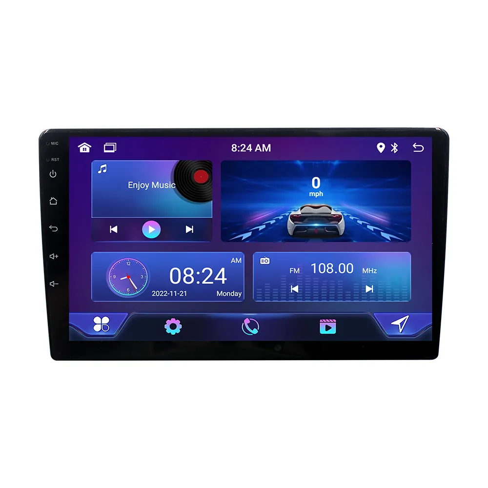 2 Din Android 10 pollici lettore Video multimediale per auto 2DIN per Tesla Style Nissan Hyundai Kia Toyota Hond Radio Stereo GPS