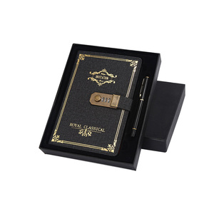 A5 200 Pages Notebook Retro Password Book <strong>With</strong> Lock Diary Binder Thickened Creative Hand Ledger Student 2024 <strong>Notepad</strong> Stationery