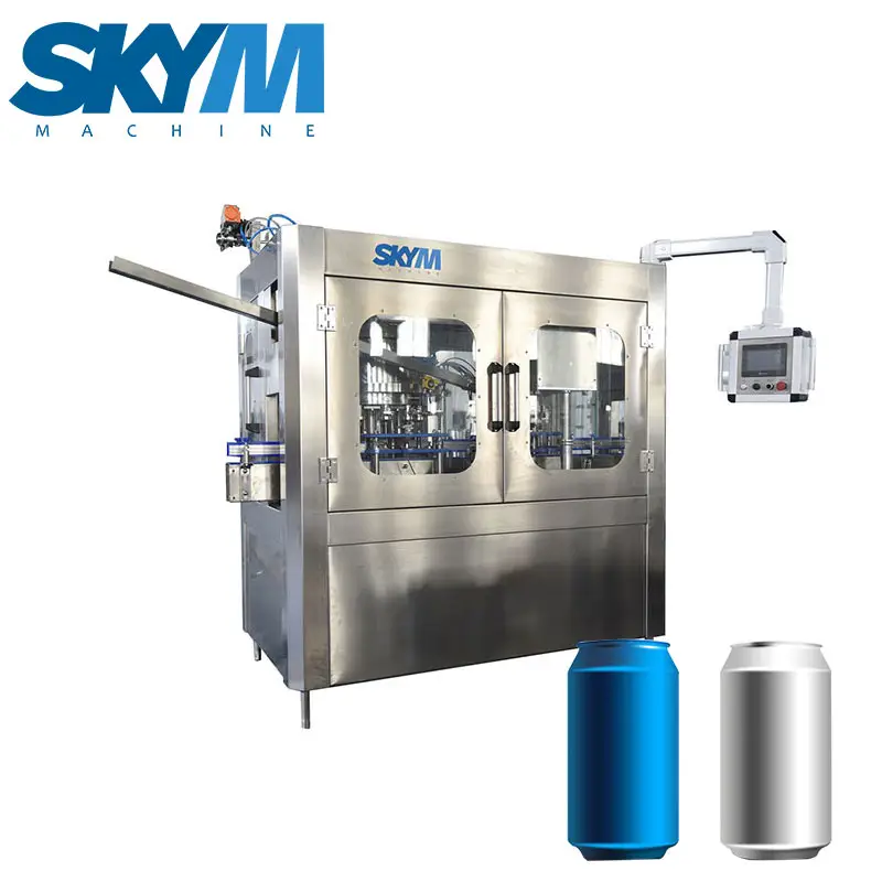 SKYM vendita calda 280ML 330ML di bevanda energetica gassata birra Soda bevanda in alluminio può fare linea di produzione