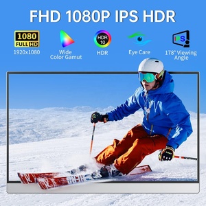 15.6 Inch Portable <strong>Monitor</strong> Full HD 1080P HDR <strong>Computer</strong> Display USB C &amp;HDMI Dual <strong>Monitor</strong> <strong>Built</strong> <strong>in</strong> Speaker Gaming <strong>Monitor</strong> for PS4