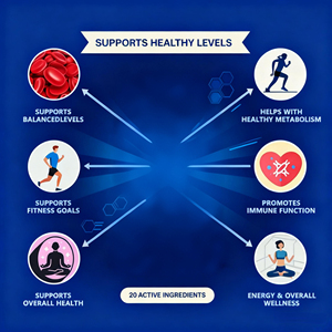 Viên nang phức hợp đường huyết bổ sung chất ổn định <span class=keywords><strong>glucose</strong></span> hàng ngày để quản lý lượng đường trong máu khỏe mạnh - Product Image 4