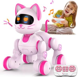 KYK neue fern gesteuerte Roboter katze mit Licht-und Musik tanz Programmier bare fern gesteuerte Roboter katze für Kinder