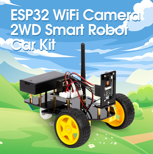 ACEBOTT neuer 2WD intelligenter Roboter-Autokit WLAN ESP32 Kamera-Startersatz für die Programmierung von STEM intelligentes Auto für r3 für arduino