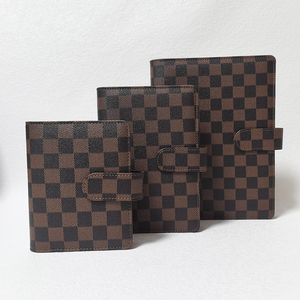 Bán buôn Chất lượng cao lỗ đấm checkerboard chất kết dính ngân sách kế hoạch A5 chất kết dính 6 Vòng phong bì hệ thống Ví - Product Image 3