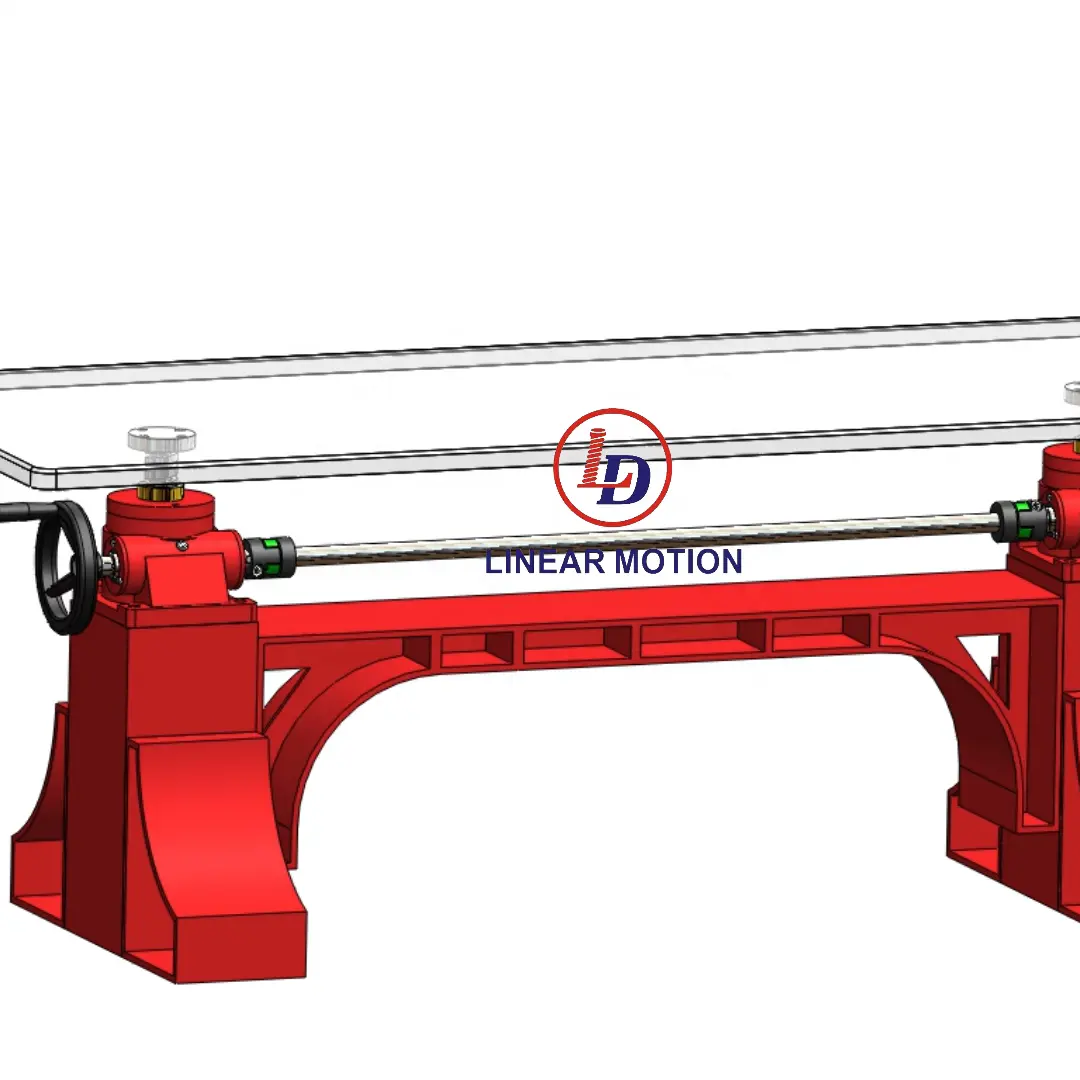 5 ton manivela tornillo jack rueda de mano operado manual de engranaje de gusano para levantar DE LA MESA