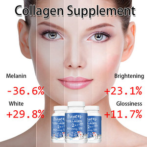 Toptan C vitamini bitkisel dondurulmuş kollajen <span class=keywords><strong>2</strong></span> in 1 cilt kapsül kollajen tozu kapsül anti-yaş kollajen kapsüller