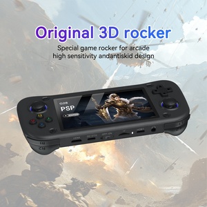 ポータブルG28ハンドヘルドゲームコンソール4.3インチHD IPSスクリーン2100mAh 64GBレトロゲームプレーヤーPS1 PSPマルチシミュレータをサポート