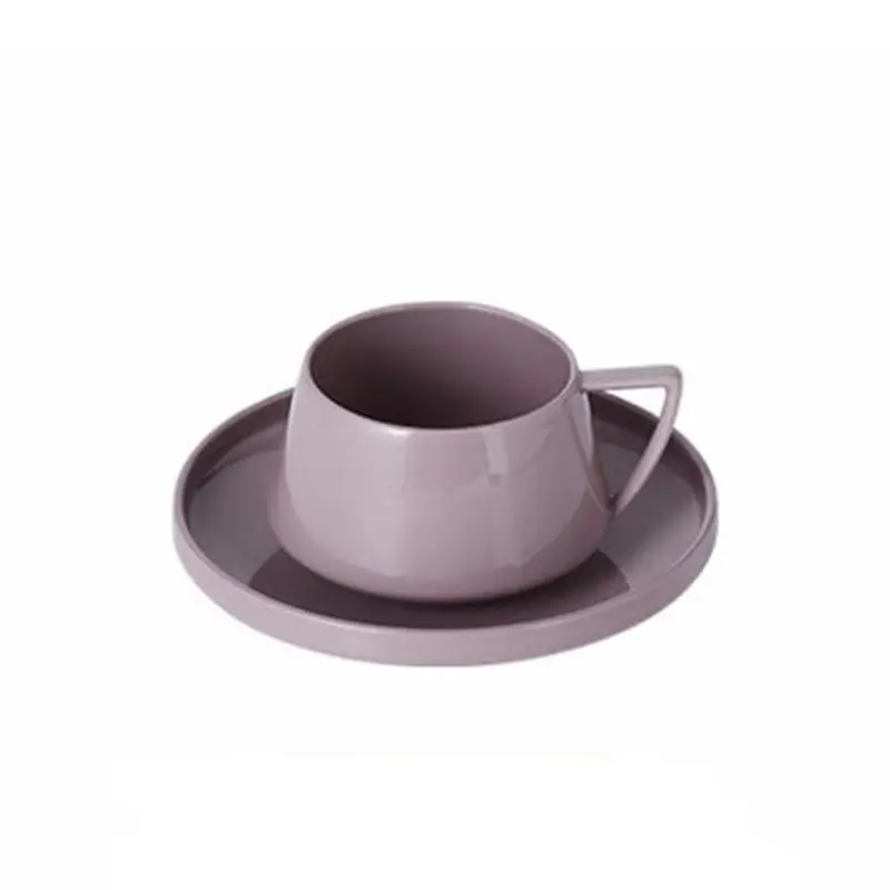 Tiansolhui — tasse à café en porcelaine, de luxe, créative, pour l'eau, le lait, le thé, avec soucoupe
