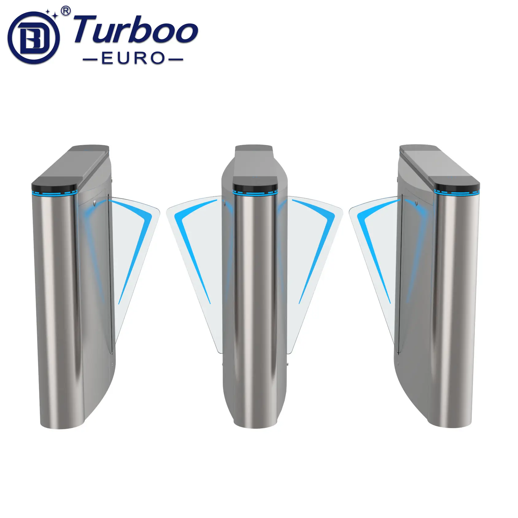 Turboo Automatic Barcode Flap Tripod Gate Swing Barrier Turnstile For University