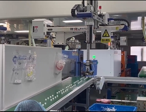 Ad alta velocità cinque assi Servo manipolatore per iniezione pieno servomotore togliere doppio braccio Cnc tornio carico e scarico Robot - Product Image 5