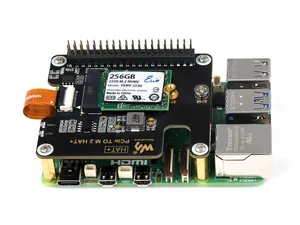 Adattatore Waveshare PCIe to M.2 per Raspberry Pi 5, supporta protocollo NVMe M.2 unità a stato solido, cappello + Standard - Product Image 5