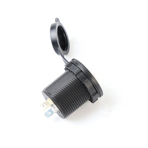 White USB Frame 12-24V <strong>Input</strong> 5V2.4+2.4A <strong>Output</strong> Dual <strong>Port</strong> USB Socket With Blue LED for Car RV Marines - Product Image 2