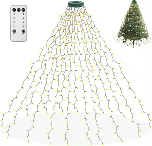 Fern gesteuerte RGB-Farbwechsel-Lichterketten Yard Waterfall Tree Xmas Tree Programmier barer Musik-Timer Halloween Dekorativ - Product Image 5