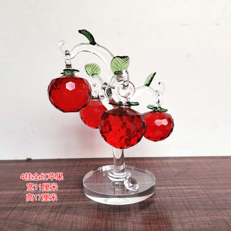 4 hanging all red apple trees