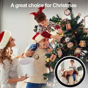 ป้ายชื่อพนักงานแบบกลม Beambox หน้าจอสัมผัส ลายการ์ตูน/อนิเมะ ป้ายชื่อแบบกำหนดเอง มีไฟกระพริบ พร้อมรูปถ่ายและคิวอาร์โค้ด - Product Image 6